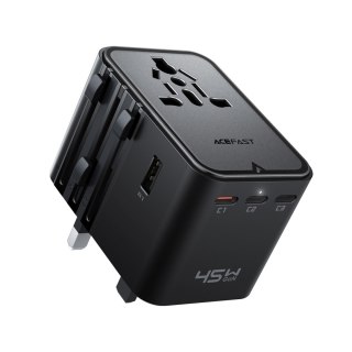 Adapter podróżny ładowarka sieciowa USB-C USB-A AC EU US UK AU - czarna ACEFAST
