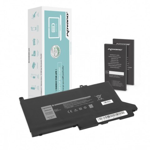 Bateria DJ1J0 C27RW do Dell Latitude 7280 7290 7380 7390 7480 7490 - 11.4V - 3000 mAh (34 Wh)