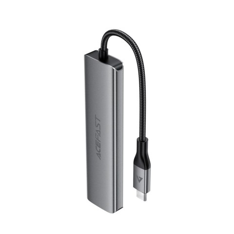 Hub stacja dokująca 6w1 USB-C - UAB-A USB-C HDMI SD 4K 60Hz PD 90W - szara ACEFAST
