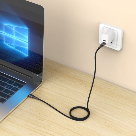 Kabel przewód USB-C UltraBoost DNA PD 60W 3A 100 cm - szary Tech-Protect