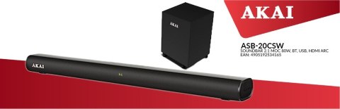 Soundbar ASB-20CSW 2.1 80W