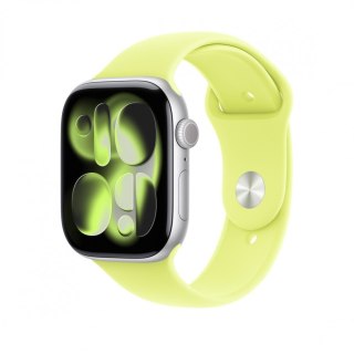 Pasek sportowy w kolorze neonowym żółtym do koperty 46 mm - rozmiar M/L