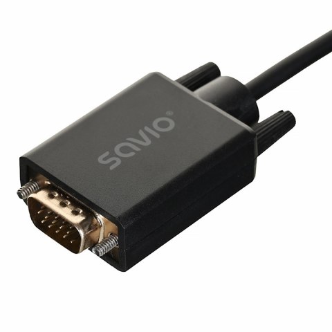 SAVIO KABEL DISPLAY PORT DO VGA 1.8M CL-203