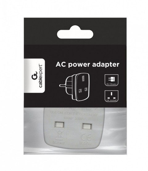 Adapter zasilania ANG/PL (Wtyk PL/Gniazdo ANG)