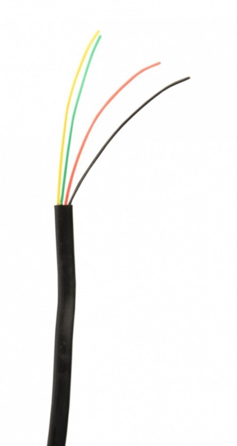 Kabel telefoniczny 4 żyły czarny 100m rolka linka