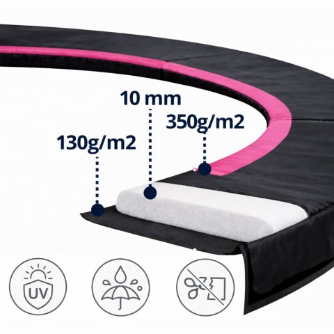 Osłona na sprężyny do Trampoliny Sport Max 16ft Czarno-Różowa