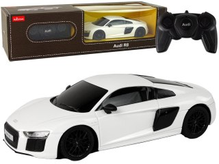 Auto Samochód Zdalnie Sterowany RC Audi R8 Rastar Pilot Białe 1:24
