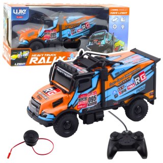 Auto Ciężarowe Zdalnie Sterowane RC Podświetlana Karoseria Pomarańczowy LEAN Toys