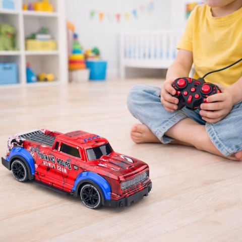 Auto Zdalnie Sterowane RC Terenowe Pająk Światła Czerwone