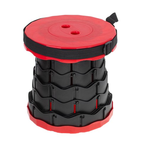 Krzesło składane taboret teleskopowy turystyczny przenośny czerwony 200kg Kik Sp. z o. o. Sp. k.