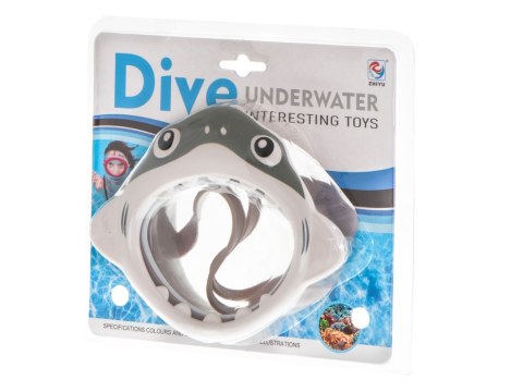 Maska do nurkowania gogle dla dzieci na oczy i nos rekin Kik Sp. z o. o. Sp. k.