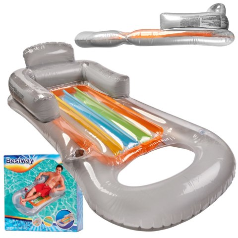 Materac dmuchany fotel BESTWAY 43028 szary Kik Sp. z o. o. Sp. k.