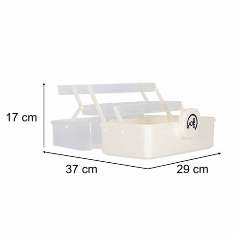 Organizer na leki pojemnik pudełko kasetka apteczka duży XL na zamek skrzynka 29x19x15,5 cm Kik Sp. z o. o. Sp. k.