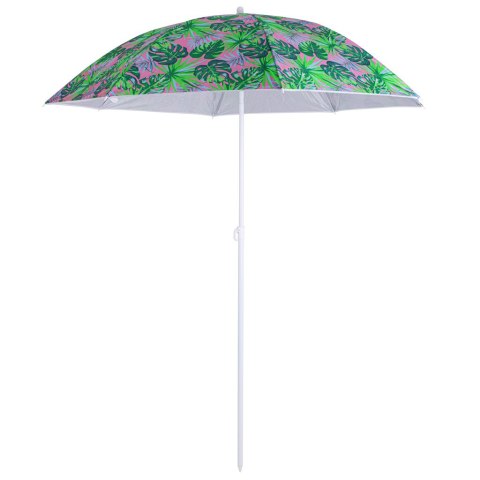 Parasol ogrodowy plażowy regulowany łamany 150cm liście UV Kik Sp. z o. o. Sp. k.