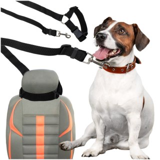 Smycz dla psa kota pas bezpieczeństwa do auta samochodu na zagłówek bezpieczny mocny Kik Sp. z o. o. Sp. k.