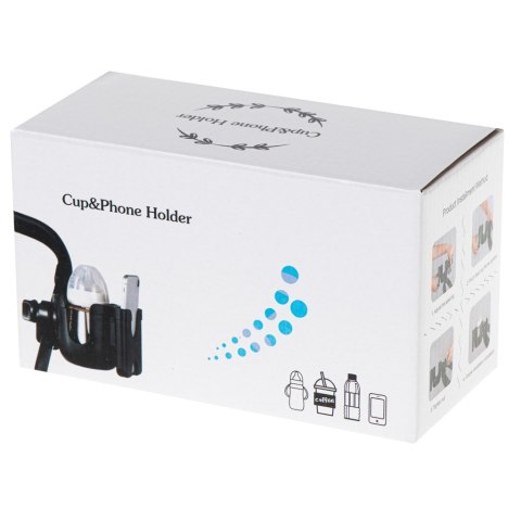 Uchwyt na butelkę kubek telefon do wózka na rower 2w1 Kik Sp. z o. o. Sp. k.