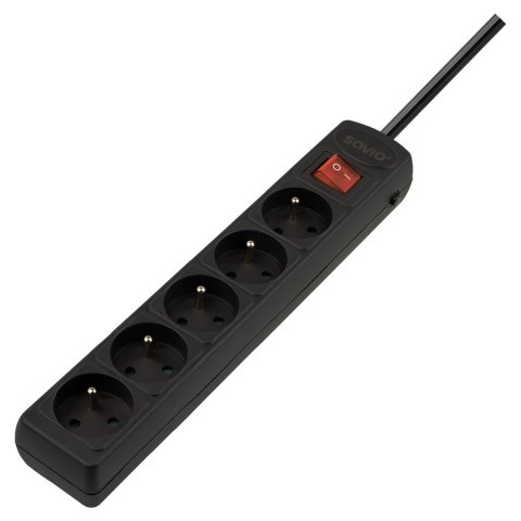 Listwa przeciwprzepięciowa automatyczna 5 gniazd, 3m LZ-17