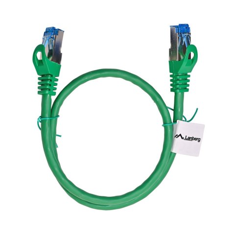 LANBERG PATCHCORD S/FTP KAT.6A 0.5M ZIELONY LSZH CCA (FLUKE PASSED) PCF6A-10CC-0050-G