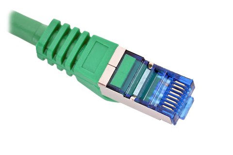LANBERG PATCHCORD S/FTP KAT.6A 0.5M ZIELONY LSZH CCA (FLUKE PASSED) PCF6A-10CC-0050-G