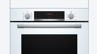 Piekarnik elektryczny Bosch HBA534BW3 Serie 4 71 l | termoobieg 3D | hydroliza | prowadnice teleskopowe | biały