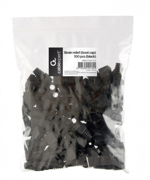 Osłonka na wtyk RJ45 100sztuk/czarna