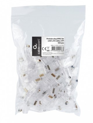 Wtyk sieciowy kable typ drut 8P8C/100sztuk