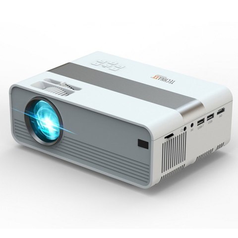 Mini projektor rzutnik HD LED 3W biało-szary