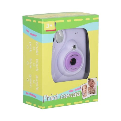 Aparat fotograficzny cyfrowy natychmiastowy 16x wkłady mazaki fioletowy 8GB
