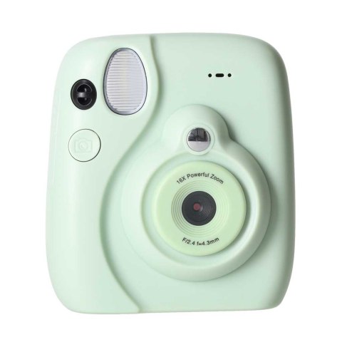 Aparat fotograficzny cyfrowy natychmiastowy 16x wkłady mazaki zielony 8GB