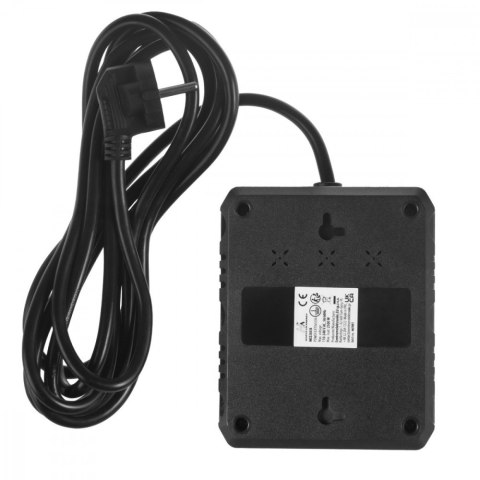 Listwa zasilająca MCE388 B 2 gniazda, 3xUSB, 110-240V AC 50/60Hz, 2.1A max 2500W, 3m czarna