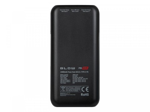 PowerBank 20WPB20F PD 20W 20000mAh Czarny