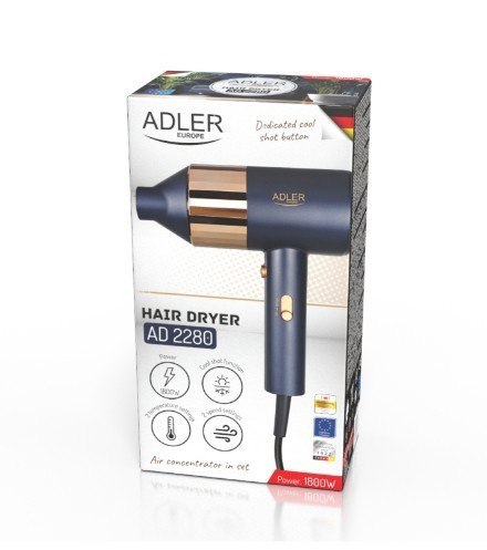 Suszarka do włosów 1800 W AD 2280 Adler