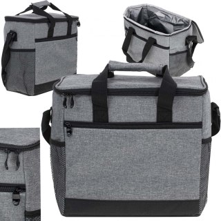 Torba termiczna na lunch jedzenie śniadaniowa izolacyjna 16L szara
