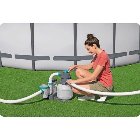 Pompa piaskowa 6056 l/h + piasek 25kg Bestway 58497