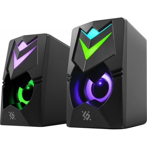 Głośniki komputerowe J4 2.0 6W LED USB Czarne