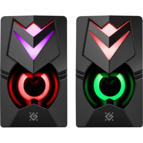 Głośniki komputerowe J4 2.0 6W LED USB Czarne