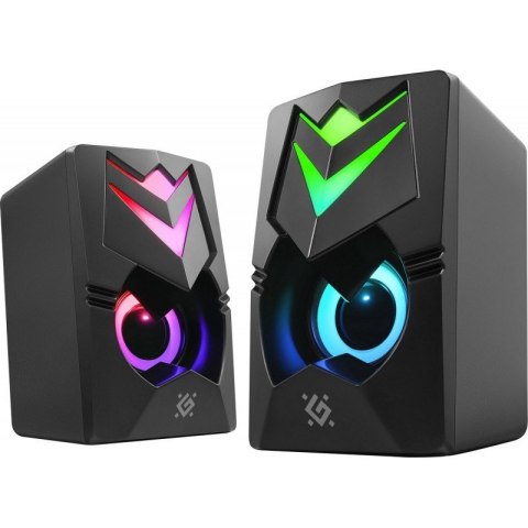 Głośniki komputerowe J4 2.0 6W LED USB Czarne
