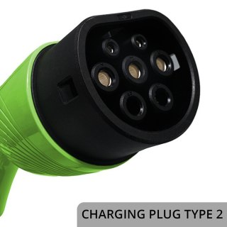 Mobilna ładowarka do samochodu elektrycznego EV z regulacją 2w1 Typ2 | 3.5kW | 230V | LCD | LED | 5m