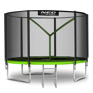 Trampolina ogrodowa 10ft/312cm z siatką zewnętrzną i drabinką Neo-Sport