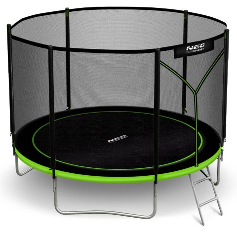 Trampolina ogrodowa 10ft/312cm z siatką zewnętrzną i drabinką Neo-Sport