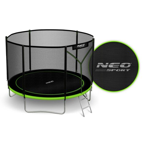 Trampolina ogrodowa 10ft/312cm z siatką zewnętrzną i drabinką Neo-Sport