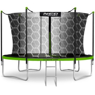 Trampolina ogrodowa 12ft/374cm z siatką wewnętrzną i drabinką Neo-Sport