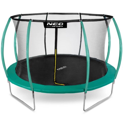 Trampolina ogrodowa 14ft/435cm z siatką, profilowanymi słupkami i drabinką Neo-Sport