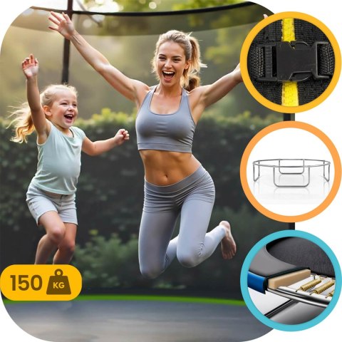 Trampolina ogrodowa 14ft/435cm z siatką wewnętrzną i drabinką Neo-Sport