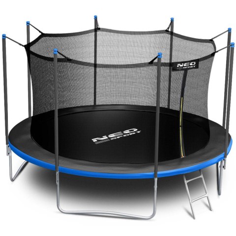 Trampolina ogrodowa 14ft/435cm z siatką wewnętrzną i drabinką Neo-Sport