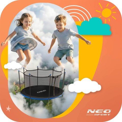 Trampolina ogrodowa 15ft/465cm z siatką wewnętrzną i drabinką Neo-Sport