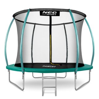Trampolina ogrodowa 8ft/252cm z siatką, profilowanymi słupkami i drabinką Neo-Sport