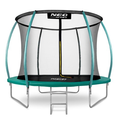 Trampolina ogrodowa 8ft/252cm z siatką, profilowanymi słupkami i drabinką Neo-Sport