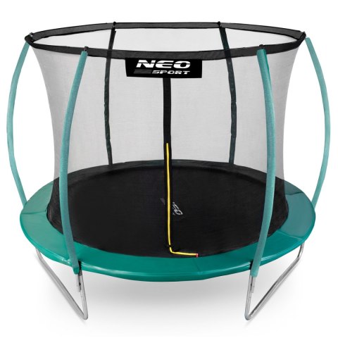 Trampolina ogrodowa 8ft/252cm z siatką, profilowanymi słupkami i drabinką Neo-Sport