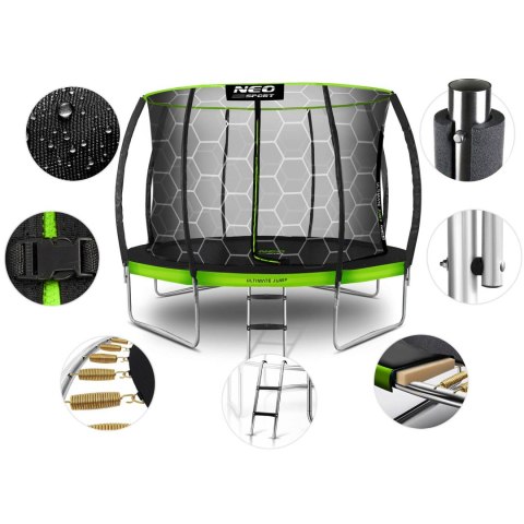 Trampolina ogrodowa profilowana 14ft/435cm z siatką wewnętrzną Neo-Sport